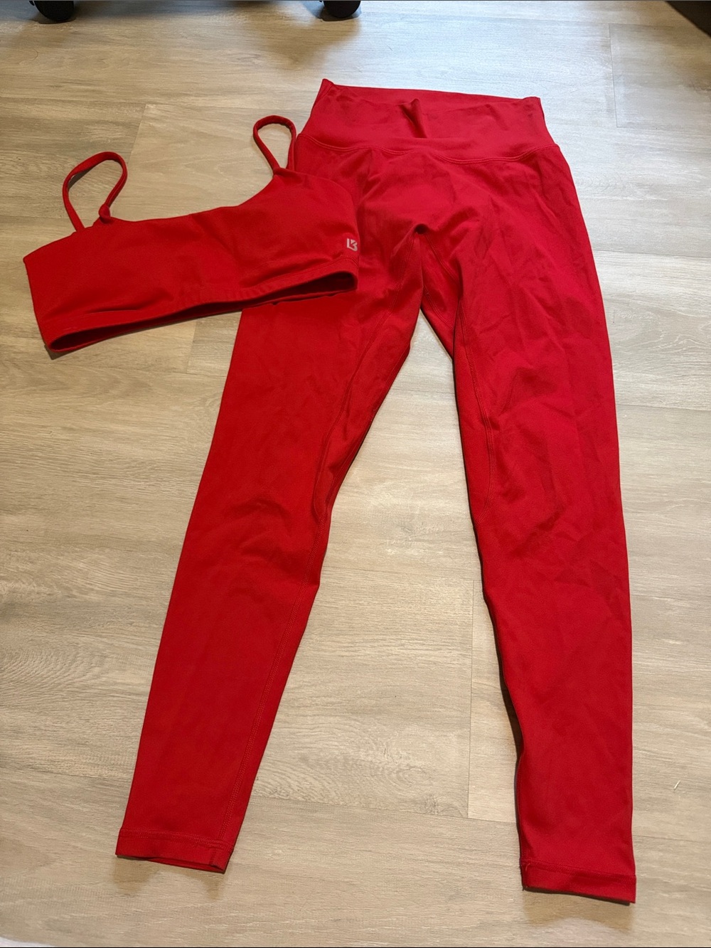 Bug Bunny Red High-Waist Leggings with Matching Sports Bra